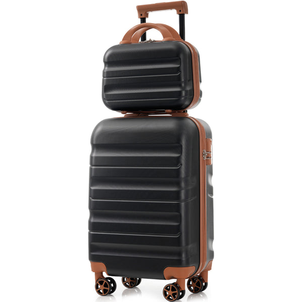 English Elm 6-piece Abs Hardshell Suitcase Set Spinner Wheels Nested Storage Travel Ready N730P262652B