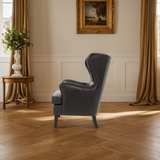 Christopher Knight Home® - Noble House - - Elegant High Back Chair In Dark Brown Pu Leather, Luxurious And Comfortable Design, Dimensions: 31 Inches (Length) X 32.75 Inches (Width) X 41.25 Inches (Height)