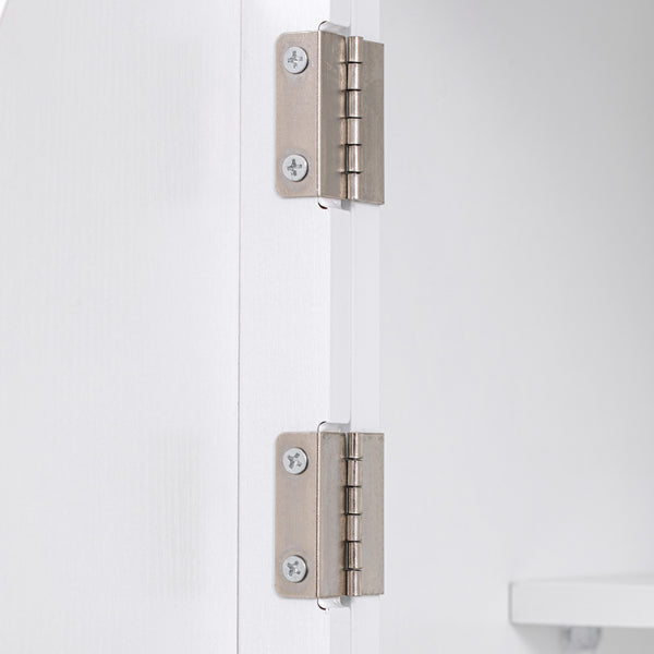 English Elm K&K 71" Farmhouse Pantry Cabinet with Embossed Texture, 2 Drawers, 8 Door Racks, Adjustable Shelves, Anti-Tip Stability Ameican White Oak N707P254905W