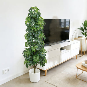 English Elm 6ft Artificial Faux Tree Silk Leaves Realistic Indoor Outdoor Decor Living Room W2945P458758