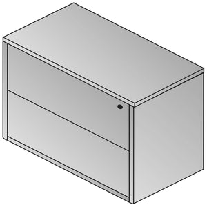 OSP Home Furnishings Sonoma 2-drawer Lateral File Cabinet Full Extension Slides for Modern Home Office Use SON-12