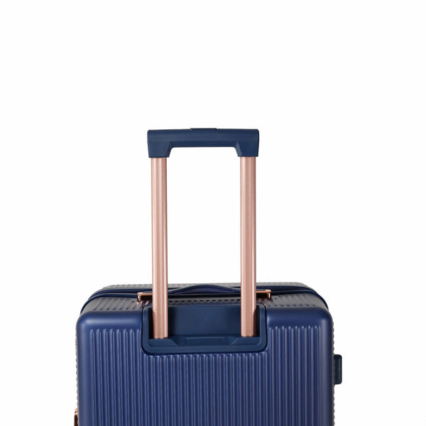 English Elm 4-piece Abs Hard Shell Luggage Set with Spinner Wheels Built-in Lock Lightweight Travel Blue T3292P291285