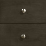 English Elm Doviin Grey 2-Drawer Nightstand With Metal Pull Knob