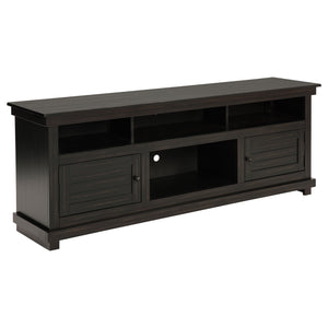 English Elm Castleton 70 Inch Farmhouse Media Console Pine Wood with Six Storage Compartments B062P451647