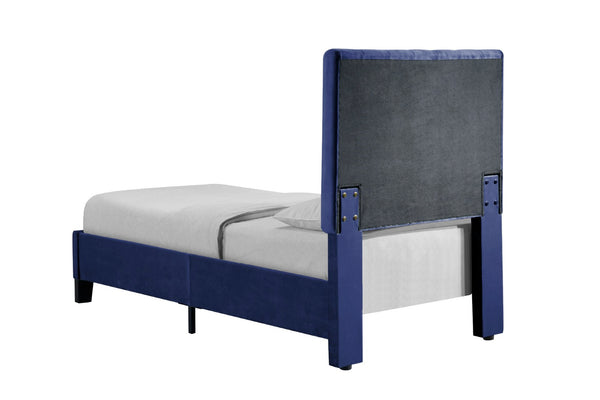 English Elm Wallace & Bay - Blue Twin Upholstered Bed - Elegant Navy Design With Solid Wood Frame For Kids’ Or Guest Rooms B2709P212280-GIGA