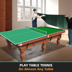 English Elm 8ft Foldable Mdf Ping Pong Conversion Top for Solo Practice and Indoor Play Green W1408P262535