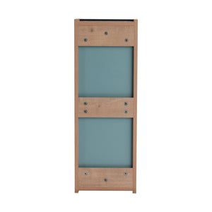 English Elm 10'' Floating Bathroom Mirror Cabinet Plywood Body Acrylic Door Adjustable Shelf W999P470297
