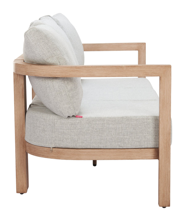 Zuo Modern Leto Armchair: Chic Modern Design In High-quality Olefin And Aluminum For Stylish Home Décor Gray 100% Olefin,Aluminum 704115-zuo-modern