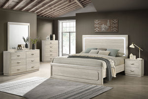 English Elm Contemporary Glam Nightstand Glossy White Lacquer Chrome Legs Dovetail Drawer Bedroom B2741P433336