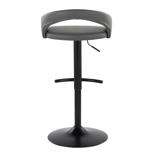 English Elm Adjustable Swivel Barstools Set of 3 Faux Leather Industrial Kitchen Counter Seating B202S02043