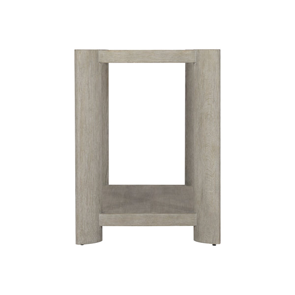 Bernhardt Bernhardt Arlyn Nightstand With 5 Drawers, Flaxen White Oak Finish, Sculptural Angled Legs, Modern Craftsmanship 309214