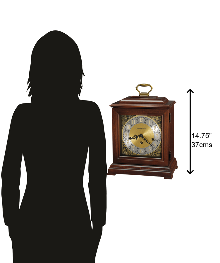 Hekman Furniture 612429 Samuel Watson Mantel Clock - Elegant Windsor Cherry Finish With Triple-chime Movement & More! Windsor Cherry Samuel Watson Mantel Clock 612429