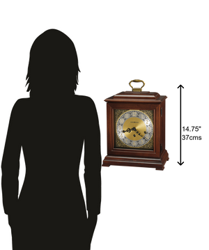 Hekman Furniture 612429 Samuel Watson Mantel Clock - Elegant Windsor Cherry Finish With Triple-chime Movement & More! Windsor Cherry Samuel Watson Mantel Clock 612429