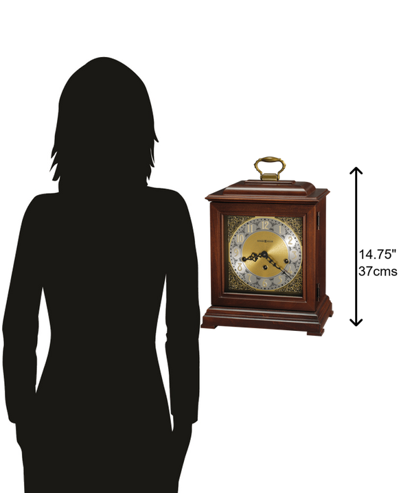 Hekman Furniture 612429 Samuel Watson Mantel Clock - Elegant Windsor Cherry Finish With Triple-chime Movement & More! Windsor Cherry Samuel Watson Mantel Clock 612429