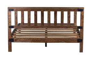Porter Designs Porter Dusk Queen Bed In Solid Acacia Wood - Elegant Walnut Finish For Timeless Bedroom Style Brown Wood 04-108-14-8624