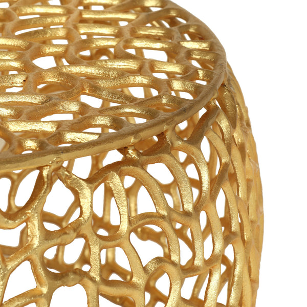 English Elm Christopher Knight Home® - MESH Gold Coffee Table - Handcrafted Aluminum Mesh Design, Modern Glam Centerpiece 27.5"W x12.5"H 66620.00