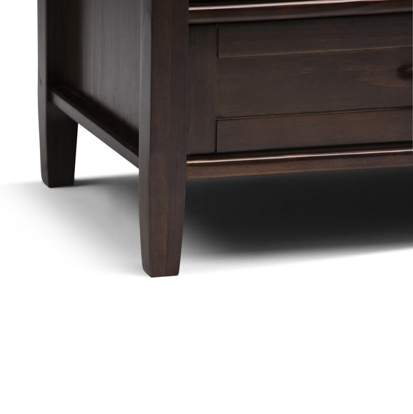 English Elm Warm Shaker Tv Media Stand - Handcrafted Tobacco Brown With Ample Storage & Timeless Design B136P159720-GIGA