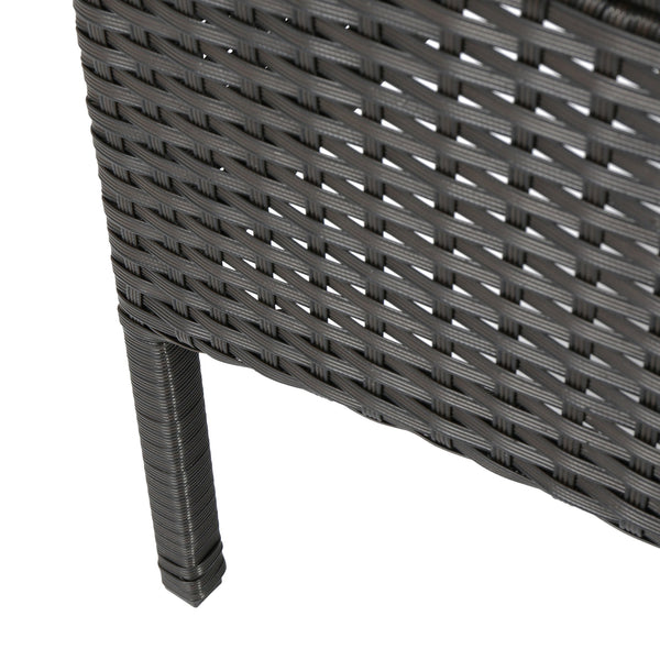 English Elm Christopher Knight Home® - CORDOBA PE Rattan 4-Pc Wicker Chat Set with Cushions, Iron Legs & Waterproof Fabric Comfort Brown+Tan 57458.00