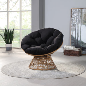 OSP Home Furnishings Papasan Chair Black