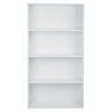 OSP Home Furnishings Prado 60" 4-Shelf Bookcase White