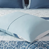 510 Design Shawnee Transitional 8 Piece  Comforter Set 5DS10-0255 Blue