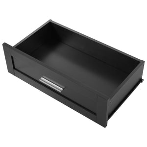 English Elm 70.9" High Freestanding Tall Bathroom Cabinet with Soft-Close Doors, Drawer & Adjustable Shelves for Organized Living Black N729P272001B