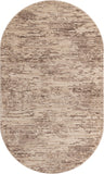 Unique Loom Oasis Water Machine Made Abstract Rug Brown, Beige/Ivory 5' 0" x 8' 0"