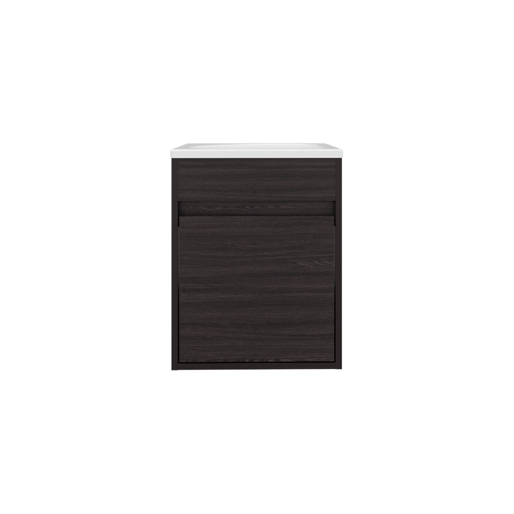 English Elm Sutcliffe Modern Vanity Sink Cabinet with Spacious Storage, Engineered Wood, Durable Easy-Clean Finish Black B092P329248