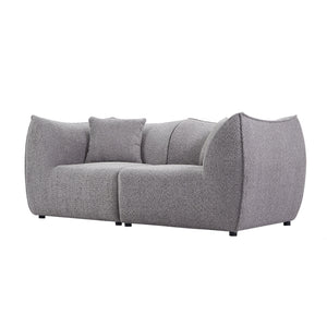 English Elm 79 Inch Sofa, Comfy Sofa Couch With Deep Seats Modern Sofa- 2 Seater Sofa, Couch For Living Room Apartment Lounge Grey