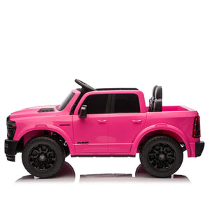English Elm 24v Dodge Ram 2500 Licensed Kids Ride on Truck with Remote Dual Motors Suspension W1578P305899