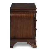 English Elm Madson Cherry 3-Drawer Nightstand With 2 Drop Handles