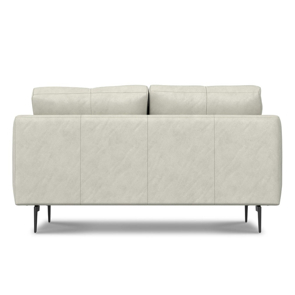 English Elm Stevens 60 Inch Loveseat - Luxurious Eco-Friendly Leather Seating For Compact Spaces, Easy Care B136P364285-GIGA