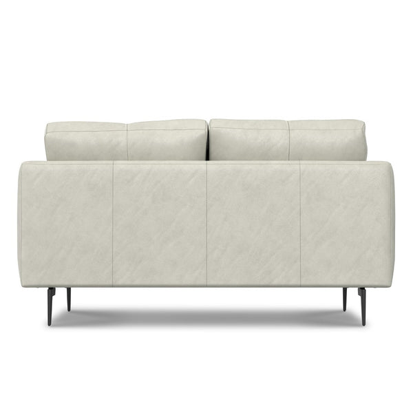 English Elm Stevens 60 Inch Loveseat - Luxurious Eco-Friendly Leather Seating For Compact Spaces, Easy Care B136P364285-GIGA