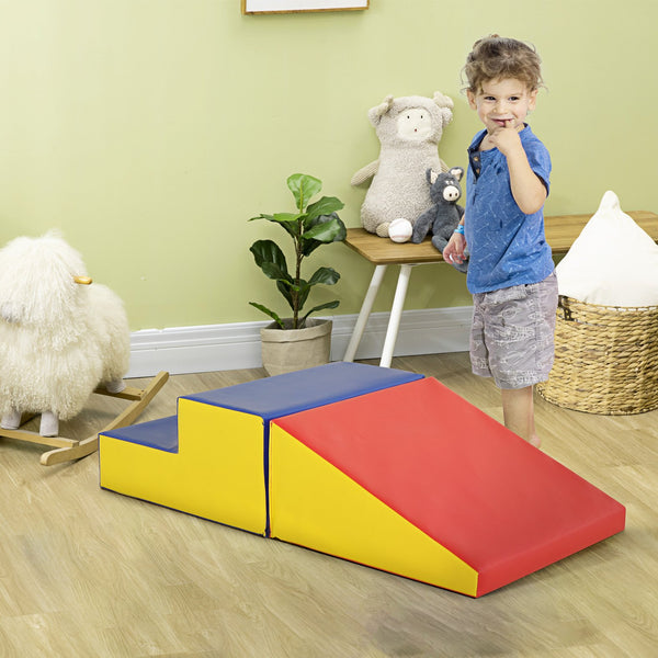 English Elm Soozier 11 Piece Soft Foam Toddler Climbing Block Playset for Active Indoor Play W2225P217354