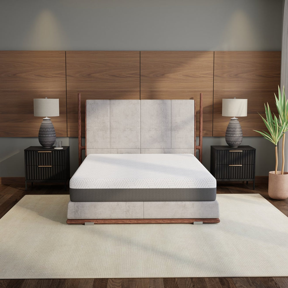 English Elm Omne Fria Full Size Memory Foam Mattress Cooling Cover Medium Firm Sleep B047P316877