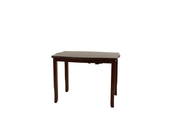 English Elm Modern Counter Height Dining Set with Butterfly Leaf Table Six Tufted Chairs B011S02510