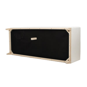 English Elm Jennifer Taylor Home - Knox 84" Modern Farmhouse Sofa in Flax White Linen — Feather-Down Foam, Removable Covers, Durable Fabric B2719P353145