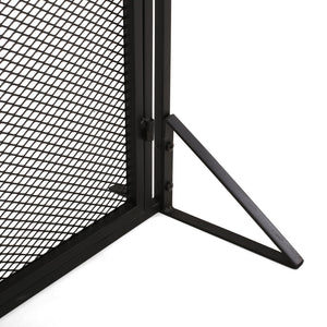 English Elm Christopher Knight Home® - FIREPLACE Samantha Iron Screen with Matte Finish, Handcrafted Mesh Guard, Dual Doors & Sleek Frame Black 67721.00