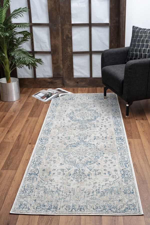 English Elm Noble Ivory Area Rug 5'3" X 7'3" - Timeless, Durable Low-Profile Design For Any Living Space B186P181065