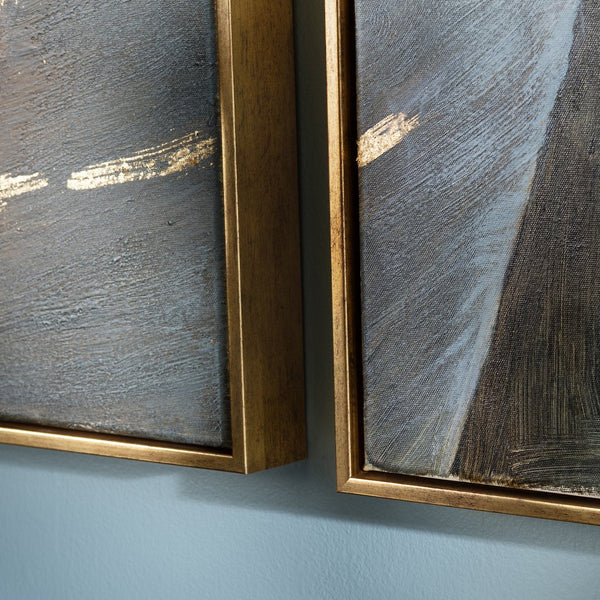 Crestview Collection Stylized Palms - Elegant Wall Decor By Crestview - Exquisite Chinese Art For A Tropical Touch   Cvbzwf132