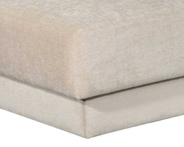 Sunpan TECOMA Sofa Chaise - Modern Minimalist Design in Danny Cream, Right-Hand Facing Comfort for Living Spaces 106171