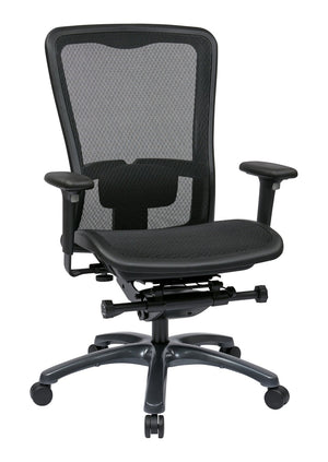 OSP Home Furnishings Progrid Ergonomic Mesh High Back Office Chair with Lumbar Support and Tilt Controls 93720