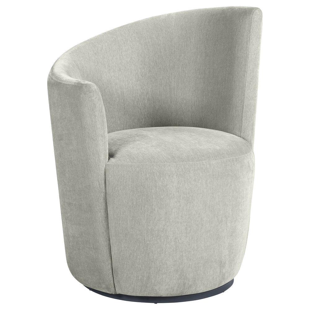 English Elm Kaylie Velvet Swivel Accent Chair Sculptural Curved Back for Living Room B062P447947
