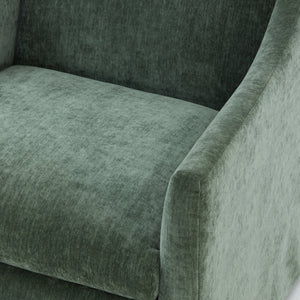 English Elm Luisa Swivel Accent Chair Skirted Tailored Silhouette for Formal Living Rooms Green B050P451387