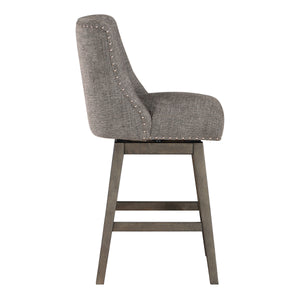 OSP Home Furnishings Granville 26" Swivel Stool Charcoal / Grey
