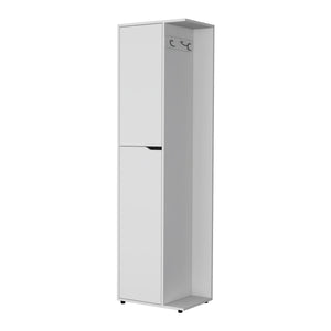 English Elm Harper Slim Broom Cabinet with Integrated Tool Holder for Laundry or Utility Rooms B128S00231