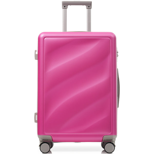 English Elm Luggage 3 Piece Hardshell Abs Set with Spinner Wheels Tsa Lock Travel Ready Pink N730P304620P