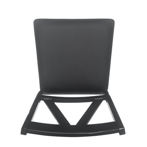 English Elm Christopher Knight Home® - DINING Chair Set Black Fabric Upholstered Rustic Rubberwood Frame Farmhouse Style Comfortable Seating Elegant Design 69002.00BLK