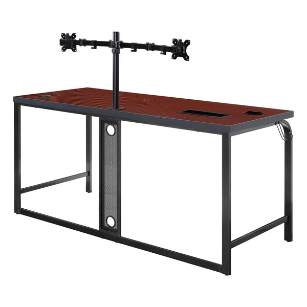 OSP Home Furnishings Reload Pro Battlestation Gaming Desk Black/Red