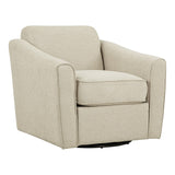 OSP Home Furnishings Cassie Swivel Arm Chair Linen